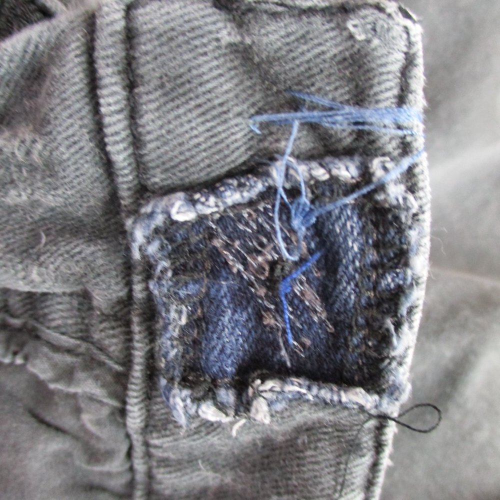 Armani Jeans Womens 32 Gray Denim Chino Slit Pockets Giorgi Comfort Fabric - Picture 6 of 16